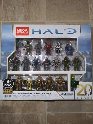 NEW IN BOX - MEGA CONSTRUX HALO 20TH ANNIVERSARY CHARACTER PACK - 352 PIECES - Image 1 of 4