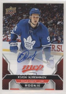 2020 Upper Deck MVP Red Leaderboard Achievements /5 Egor Korshkov Rookie Auto RC
