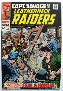 CAPT. SAVAGE & HIS LEATHERNECK RAIDERS #6 VG+ Marvel Comic Dick Ayers 1968 - Picture 1 of 5