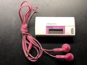 Reproductor MP3 multimedia digital Creative MuVo V100 (1 GB) blanco probado, funciona JVC BUDS - Imagen 1 de 8