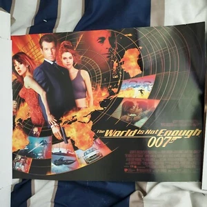 Pierce Brosnon In The World Is Not Enough Movie Poster James Bond 1999 - Picture 1 of 1