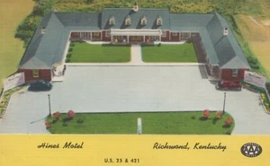 Hines Motel - Richmond, Kentucky - unposted Litho - Imagen 1 de 3