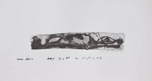 Jörg Shimon Schuldhess 1941-1992 Basel / Lithografie 1971 "für Lamu" Afrika - Picture 1 of 17