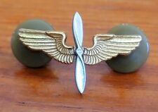 Vintage WWII Army Air Corps Pilot Wings & Propeller PIN Amcraft Mass  Acid Test