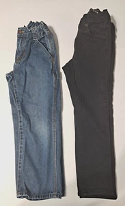 Boys Size 6 Jeans Lot Of 2, Blue Children's Place Utility, Black Gymboree Skinny - Picture 1 of 5