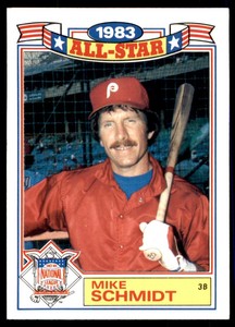 1984 TOPPS GLOSSY ALL-STARS MIKE SCHMIDT BX2=D117 #15