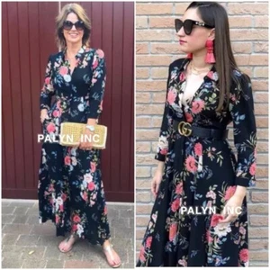 LAST NWT ZARA LONG FLORAL PRINT SHIRT DERSS 2183/249 8514/244 - Picture 1 of 10