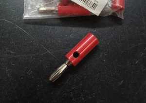 SPINA BANANA 4MM POLARIZZATA ROSSA COD 20-1 PEZZI 5 - Picture 1 of 1