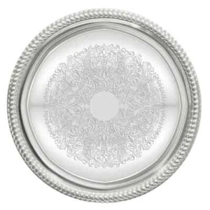 Winco CMT-14 Round Tray, 14-Inch, Chrome,Medium - Picture 1 of 2