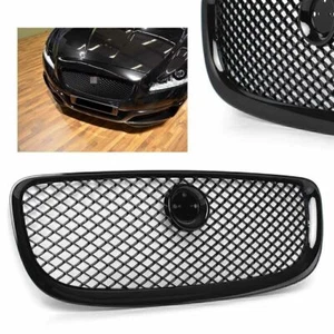 Car Upper Center Grille Mesh For Jaguar XJ 2010 2011 2012 2013 2014 2015 Black - Picture 1 of 8