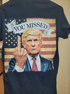 Trump YOU MISSED ME Assassination Attempt T Shirt 2024 MAGA - Bild 1 von 2