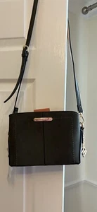 River Island Faux Suede Leather Crossbody Bag Khaki 9” x 6.4” x 3” NEW With Tags - Picture 1 of 9