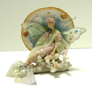 Florence Maranuk Fee Meerjungfrau Puppe echte Muschel Fantasy mythisches Dekor ~ 5,5 Zoll hoch - Bild 1 von 17