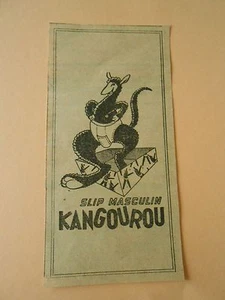 Pub Slip Masculin Kangourou Print 1954 - Picture 1 of 1