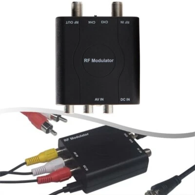 TV NTSC compatibile per modulatore RCA AV a RF con design facile da usare - Immagine 1 di 4