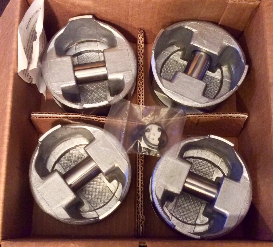 Juego de pistones fundidos Toyota L4 2,2 L potencia sellada 12886CP de 1,50 mm con pasadores y retenedores Foto 1 de 4