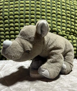 WILD REPUBLIC PLUSH GREY RHINO PLUSH SOFT TOY 15” - Picture 1 of 9