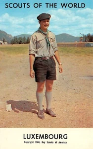 #H3053 BOY SCOUTS OF THE WORLD POSTCARD, LUXEMBOURG - Picture 1 of 2