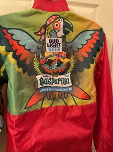 Leslie Jordan Gasparilla 2022 Bud Light Seltzer Challenge Full Zip Windbreaker M - Picture 1 of 7