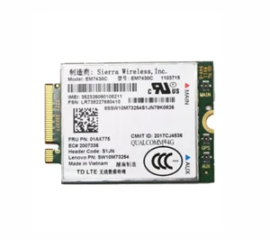 01AX775 For Thinkpad X1 Tablet 3rd T470s 4G Module Wireless network card - Picture 1 of 2