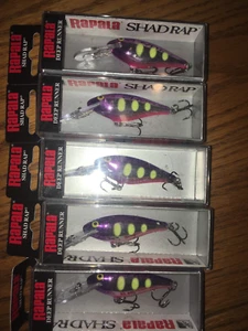 RAPALA SHAD RAP 05er---5 VOODOO HAZE FARBIGE ANGELKÖDER - Bild 1 von 1