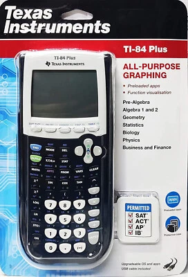 Texas Instruments TI-84 Plus Graphing Calculator, Black - Brand New - 3331719212 - Image 1 of 4