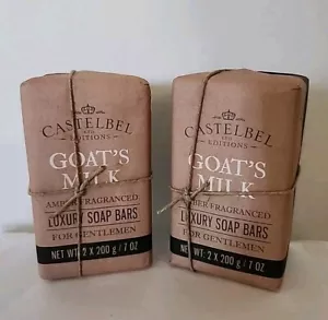 Castelbel - Goat's Milk Amber Fragranced - Luxury 4 Soap Bars 7oz Each - Picture 1 of 3