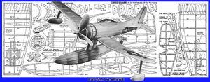 Model Airplane Plans (FF): Curtiss SEAHAWK 1/24 Scale 20" Rubber-Pw'ed (Plecan) - Picture 1 of 3