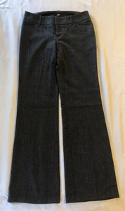 NWOT Women's Juniors Mossimo 2 Pants Black Grey Tweed Stretch Wide Leg Pockets . - Picture 1 of 7