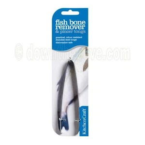 KitchenCraft Fish Bone Remover Stainless Steel Strong Fish Tweezers TRACKED POST - Picture 1 of 2