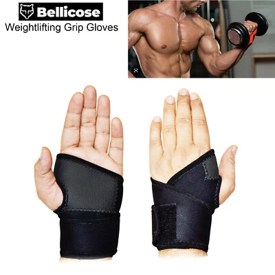 Guantes de agarre de entrenamiento físico protección de palma de mano gimnasio barra correas almohadillas de agarre Foto 1 de 2