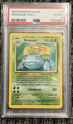 1999 Pokémon Game #15 VENUSAUR - HOLO PSA 6 - Image 1 of 2