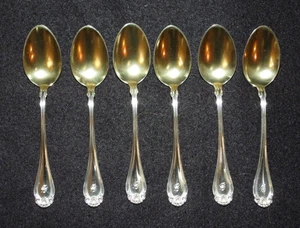 Konvolut antike Dominick & Haff Silber Demitasse Teelöffel Löffel Goldwäsche - Bild 1 von 9