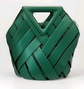 NUOVA borsa a mano Verano Hill Natalie in pelle di vacchetta - verde 11" L x 10" H x 7" P - Foto 1 di 12