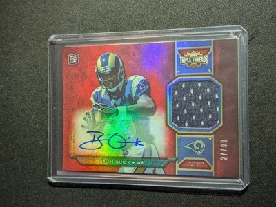 2012 Topps Triple Threads #TTRAR-40 Brian Quick Rookies Autographed Relics #/99 - Image 1 of 2