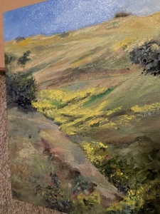 Kleine kalifornische Küste Plein Air Landschaft 8 x 10 Arcylic auf Leinwand Big Sur - Bild 1 von 6