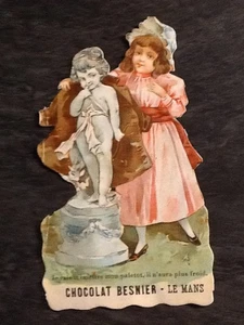 BEAU CHROMO CHOCOLAT BESNIER LE MANS 12,7 CM - Imagen 1 de 2