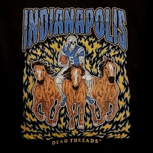 Dead Threads Indianapolis Football Graphic SweatShirt Black Size 4XL - Picture 1 of 3