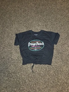 Camiseta Juniors Naranja Playa Crop Talla Pequeña - Imagen 1 de 2