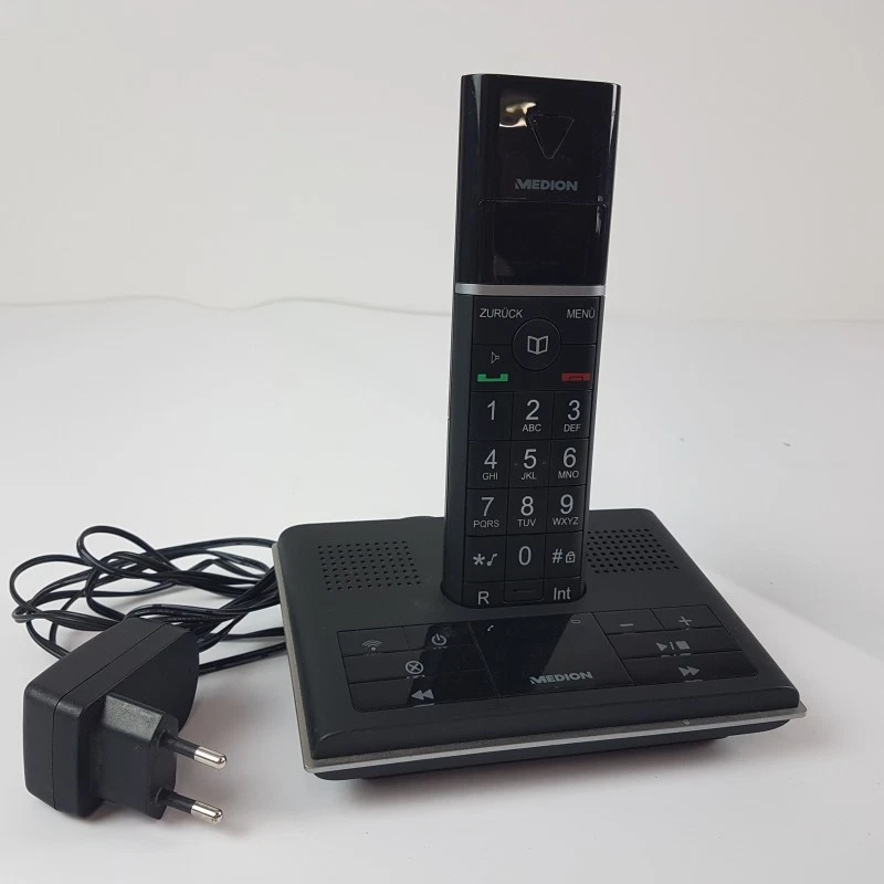 Medion MD 82144 Schnurloses Design DECT Telefon MEDION LIFE S63003, Schwarz - Bild 1 von 1