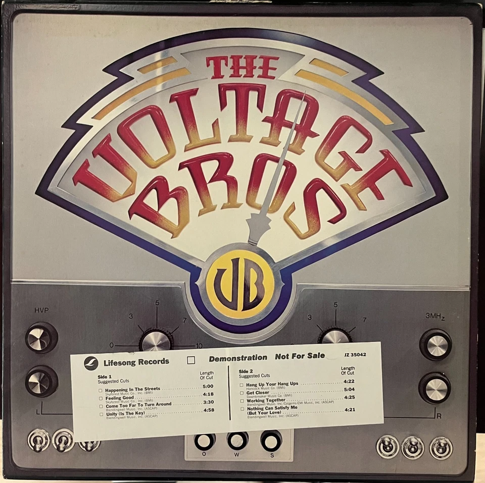 The Voltage Brothers Lifesong White Label Promo Vinyl Record LP! - Image 1 of 4