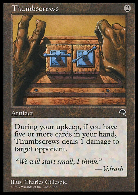 Magic the Gathering MTG Thumbscrews (312) Tempest   LP - Image 1 of 1