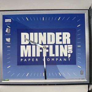 The Office Dunder Mifflin Wall Desk Clock Dwight Schrute - Picture 1 of 4