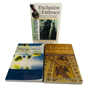 3 Lot Religious Texts Unspoken Sermons; Exclusion & Embrace; Grand Entrance - Picture 1 of 14