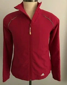 Adidas Women's Magenta Windbreaker with Zip Pockets - Adidas Logo Front Lower - Picture 1 of 6