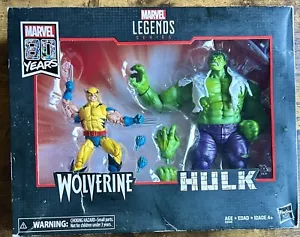 Marvel Legends WOLVERINE & HULK EXCLUSIVE FIGURE SET Marvel 80th Anniversary New - Picture 1 of 3