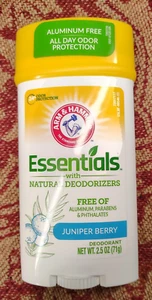Arm & Hammer Essentials Deodorant JUNIPER BERRY No Aluminum 2.5 oz ( 2 pack ) - Picture 1 of 2