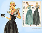 Simplicity 2227 : années 1940 belle robe manquée non coupée taille 32B motif couture vintage