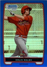 2012 Bowman Chrome Prospects Blue Refractors #BCP137 Colin Walsh /250