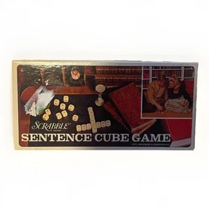 Juego Scrabble Sentence Cube 1971 de colección de Selchow & Righter Co. COMPLETO - Imagen 1 de 4